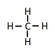 CH4 displayed formula