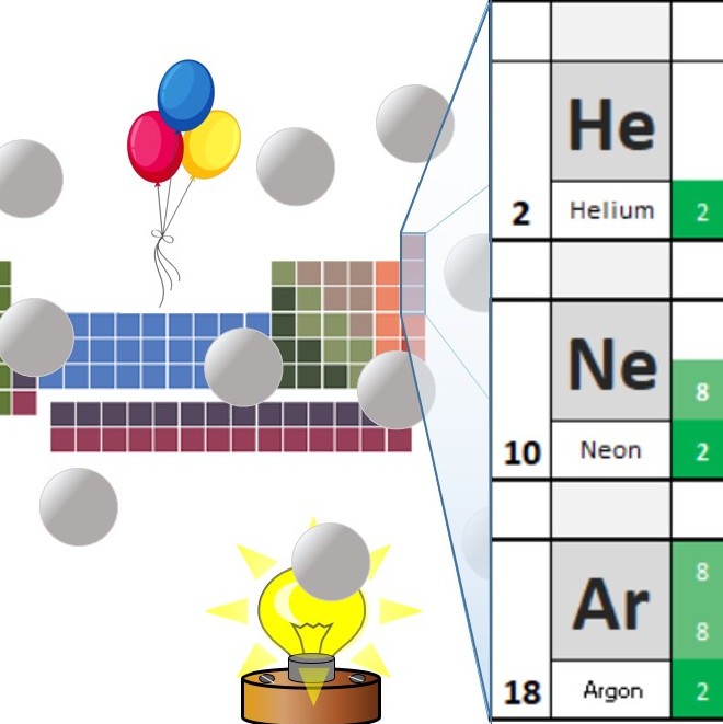 noble gases illustration