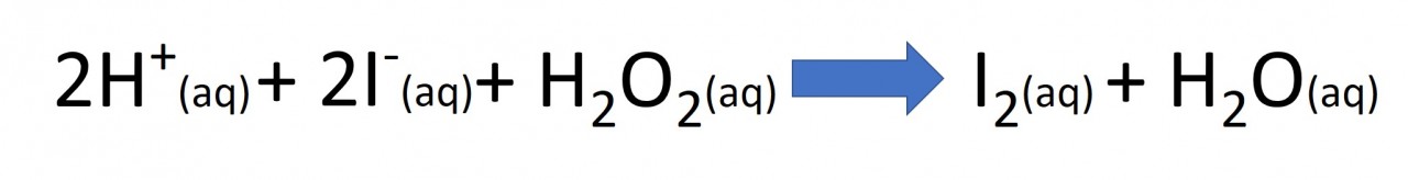 hydrogen peroxide and iodide
